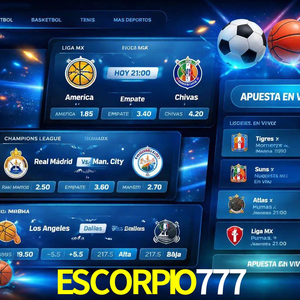 Mercados de apuestas deportivas ESCORPIO777 para jugadores en México